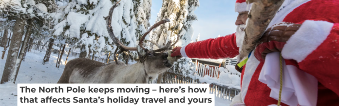 Could this be the next Blitzen? Feeding a reindeer in Lapland, Finland, north of the Arctic Circle. Roberto Moiola/Sysaworld/Moment via Getty Images